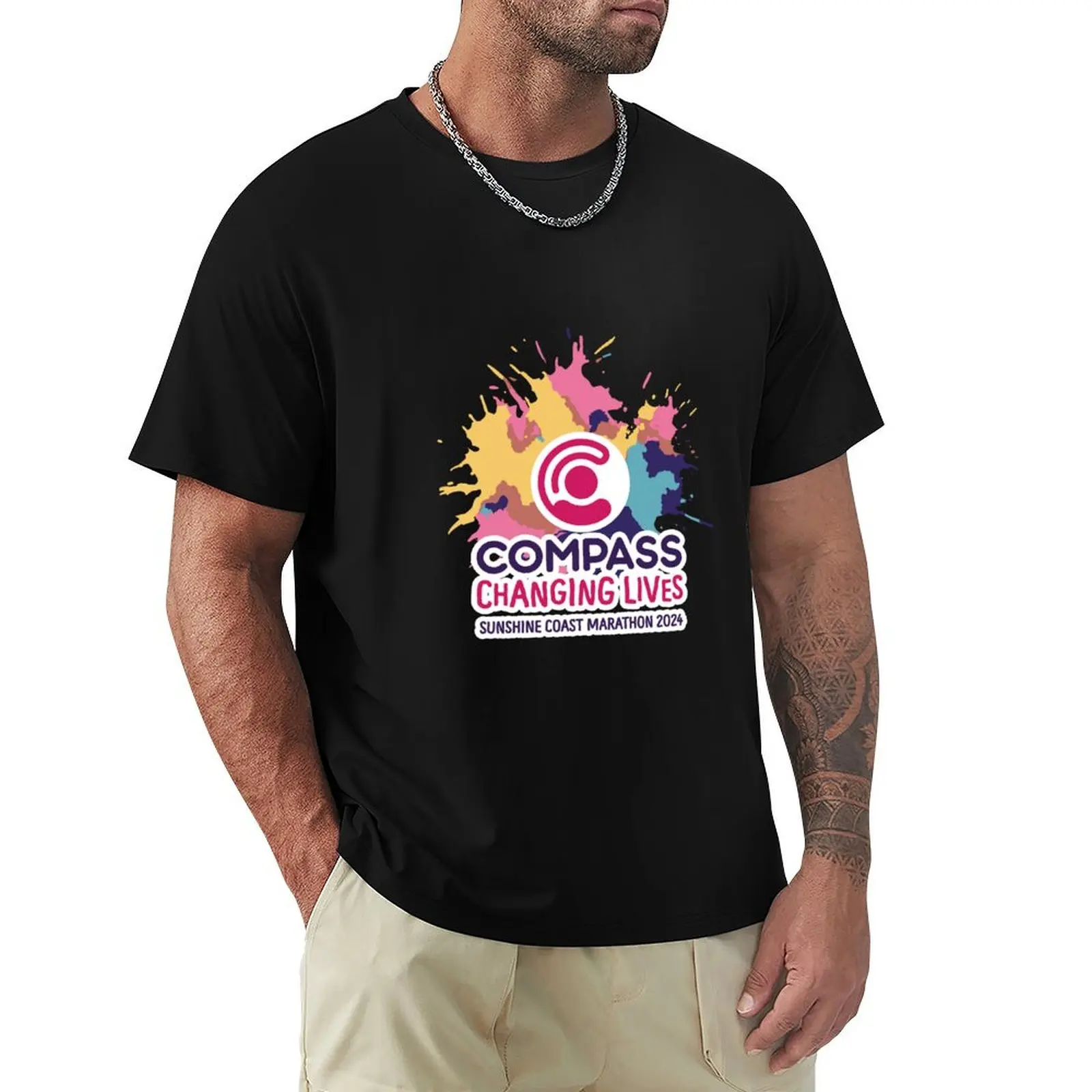 

SUNSHINE COAST MARATHON 2024 - COMPASS LOGO T-Shirt custom t-shirts graphics shirts graphic tee boys whites clothes for men