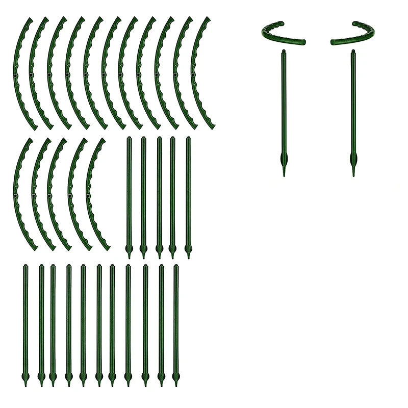 

18 шт. сваи для поддержки растений, полукруглые кольца для поддержки растений, сваи для садовых растений для томатов, гортензий и т. д.