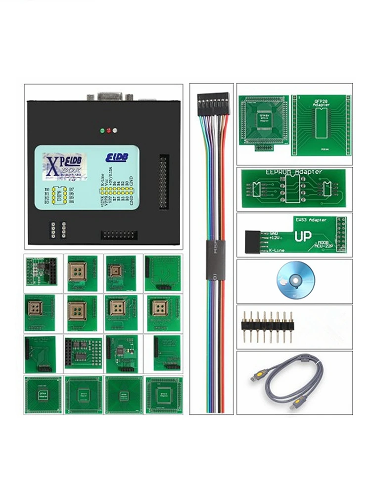 Najnowszy XPROG V5.55 z metalową obudową i pełnym zestawem adapterów, obsługuje CAS4 XPROG-M 5.55, narzędzie do programowania chipów ECU, szybka wysyłka. — 2