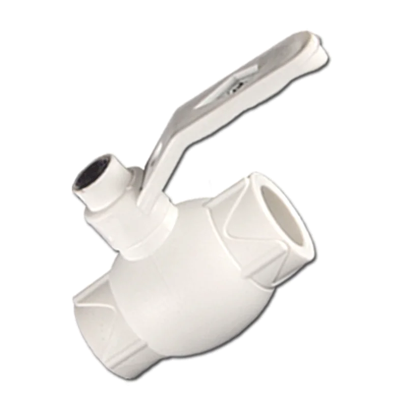 White PPR Ball Valve 20/25/32/40/63/75/110 Hot Melt Female Thread Union Connector Joint Pipe Fitting Valve Adapter