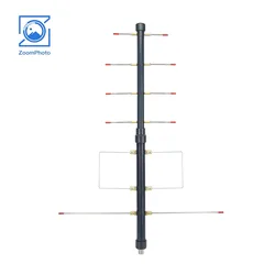 HamGeek HG-U80 6-Element Yagi Antenna UHF 400Mhz-480Mhz Full-Band Satellite Directional Antenna