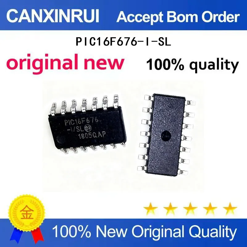 (5-100 Pieces) Brand new stock PIC16F676-I-SL PIC16F676 SOP-14