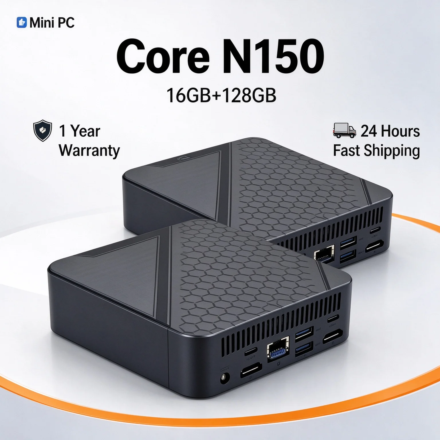 Mini PC Gamer 2026 Intel Core N150 16GB RAM 1TB SSD WiFi 6 BT5.2 Windows 11 Computador de Mesa Portátil 4K