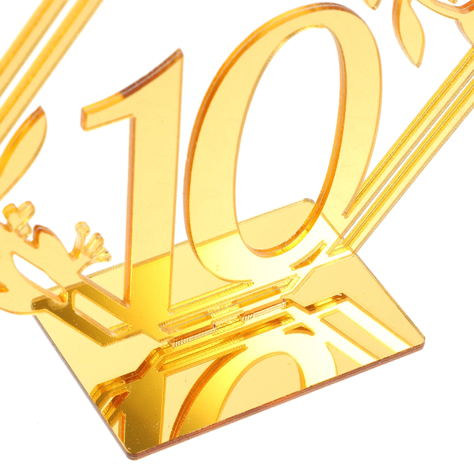 

10 Pcs Table Number Plate Event Centerpieces Wedding Decorations for Tables Reserved Signs Hotel Numbers Arch Acrylic Catering