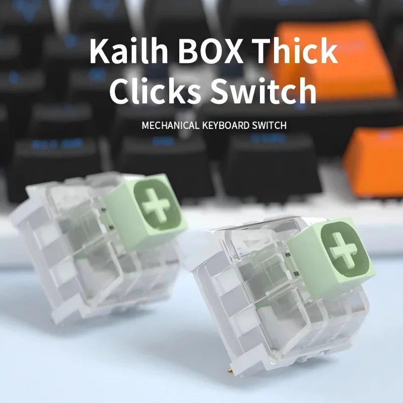 

Механический переключатель клавиатуры Kailh BOX Jade, сильный ритм с ощущением руки и тактильной обратной связью