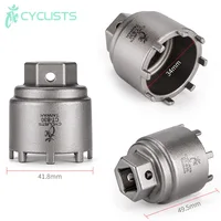 Herramienta de enchufe de eje de bicicleta eléctrica CYCLISTS B23/26/29/30 41mm 16 dientes 46mm 12 dientes estriados ocho dientes tipo tarjeta herramienta de eje central