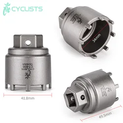 CYCLISTS Bicycle E-bike Axle Socket Tool B23/26/29/30 41mm 16 Tooth 46mm 12 Tooth Spline Eight Tooth Card Type Centre Shaft Tool