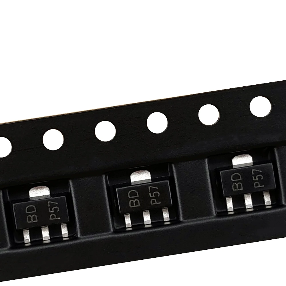 (100pcs) 2SB1189 SOT-89 Quartz SMD Triode B1189 BD (Marquage BD P57)