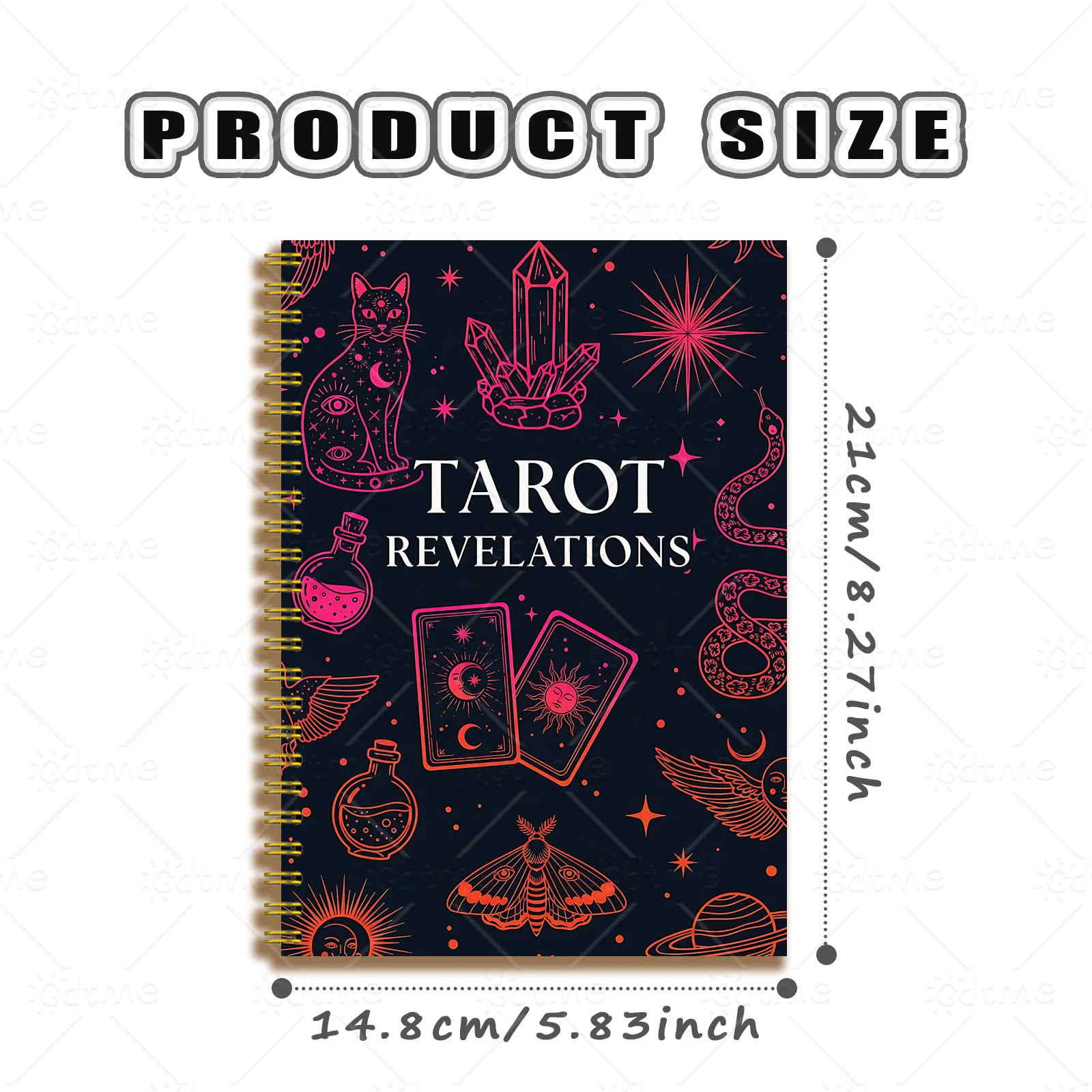 50 Sheets Tarot Revelations Notepad Tarot Mysterious Divination Deck Party for Women Men with Tabs Divination Notepad