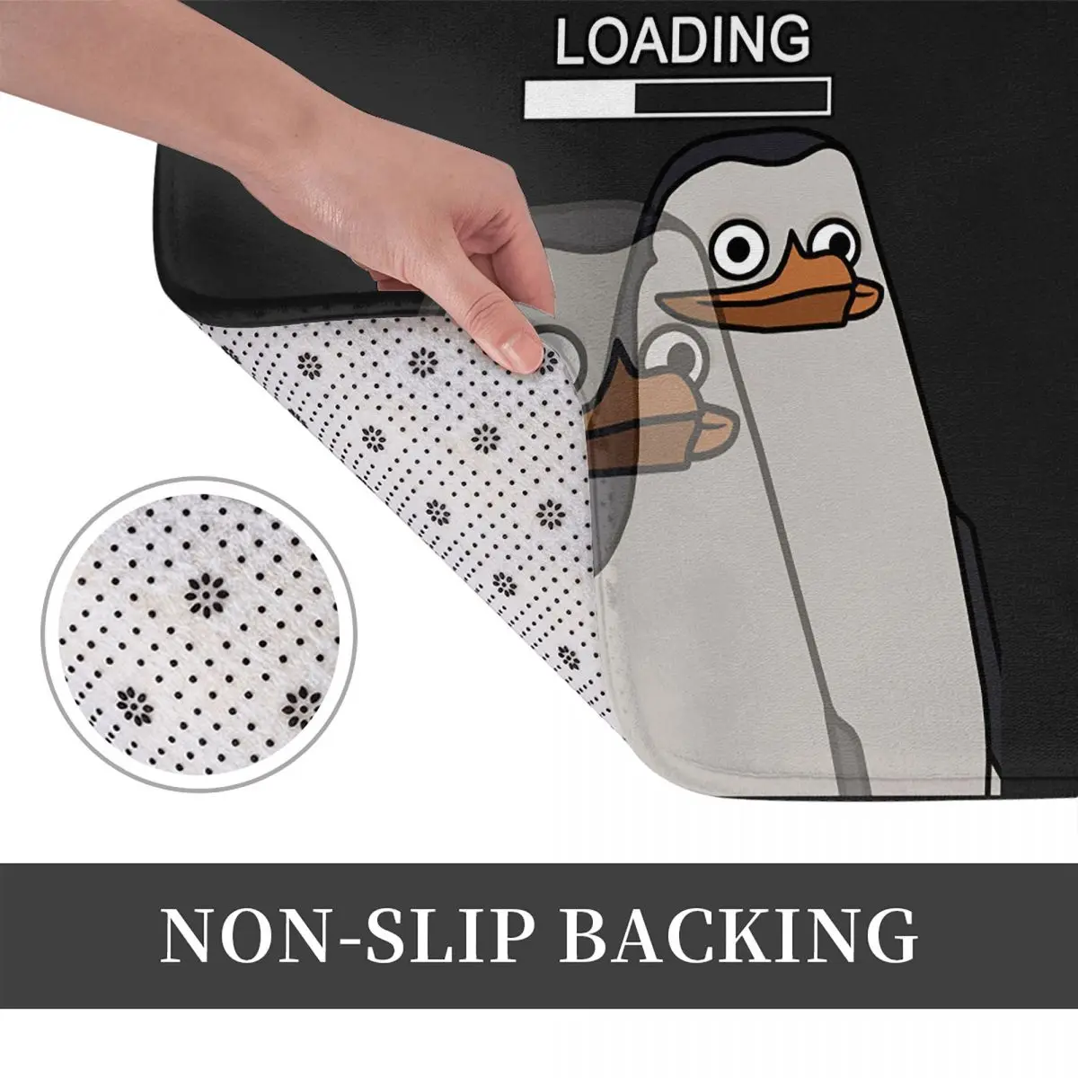 Loading Penguin Doormat Kitchen Entrance Home Floor Mat Anti-slip Carpet Rug for Bedroom Footpad Mats