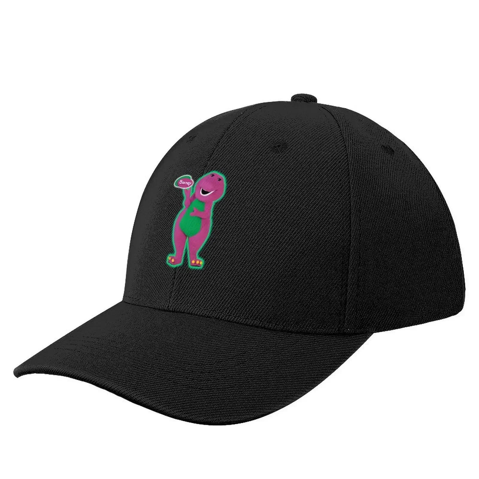 

Barney The Dinosaur Glowing In Green Baseball Cap golf hat genuine Trucker Cap Women's Beach Visor Men's