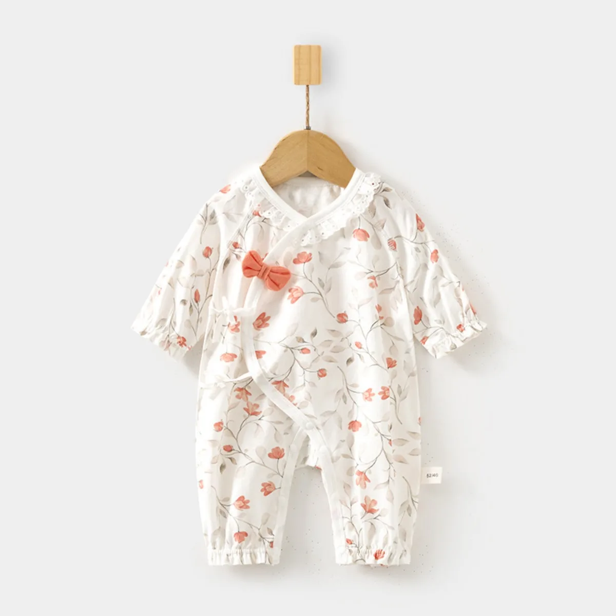 0-6M Baby Boy Girl Summer Princess Jumpsuit Newborns Cotton Breathable Comfy Romper Kid Casual Floral Printed Lightweight Onesie