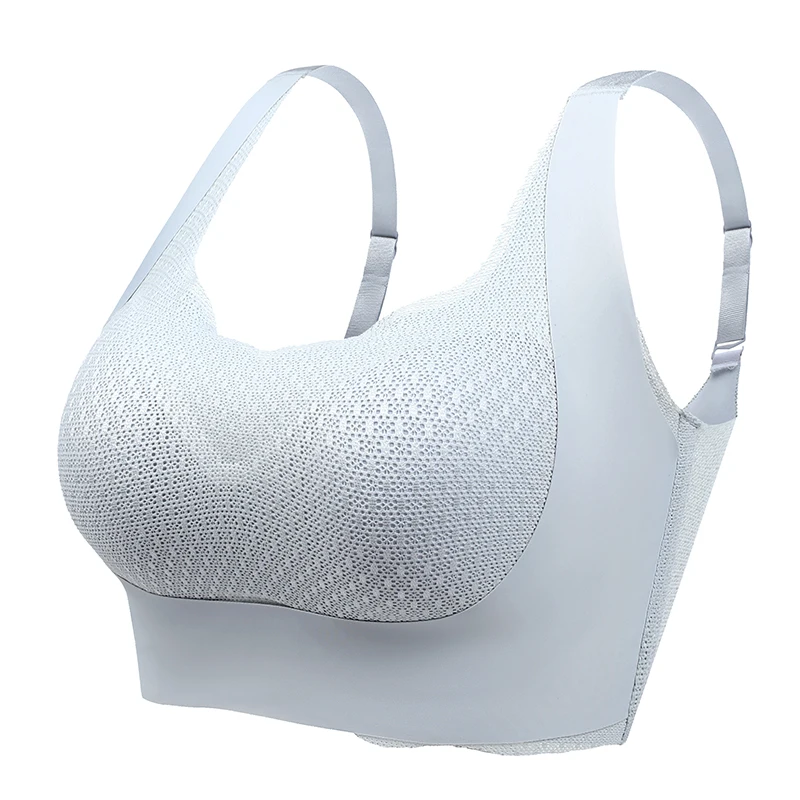 Large Size Thin Bra Fixed Full Cup Seamless Front Bandage Adjustable Correction Underwear Women\'s Wireless Push up Underwear 6XL