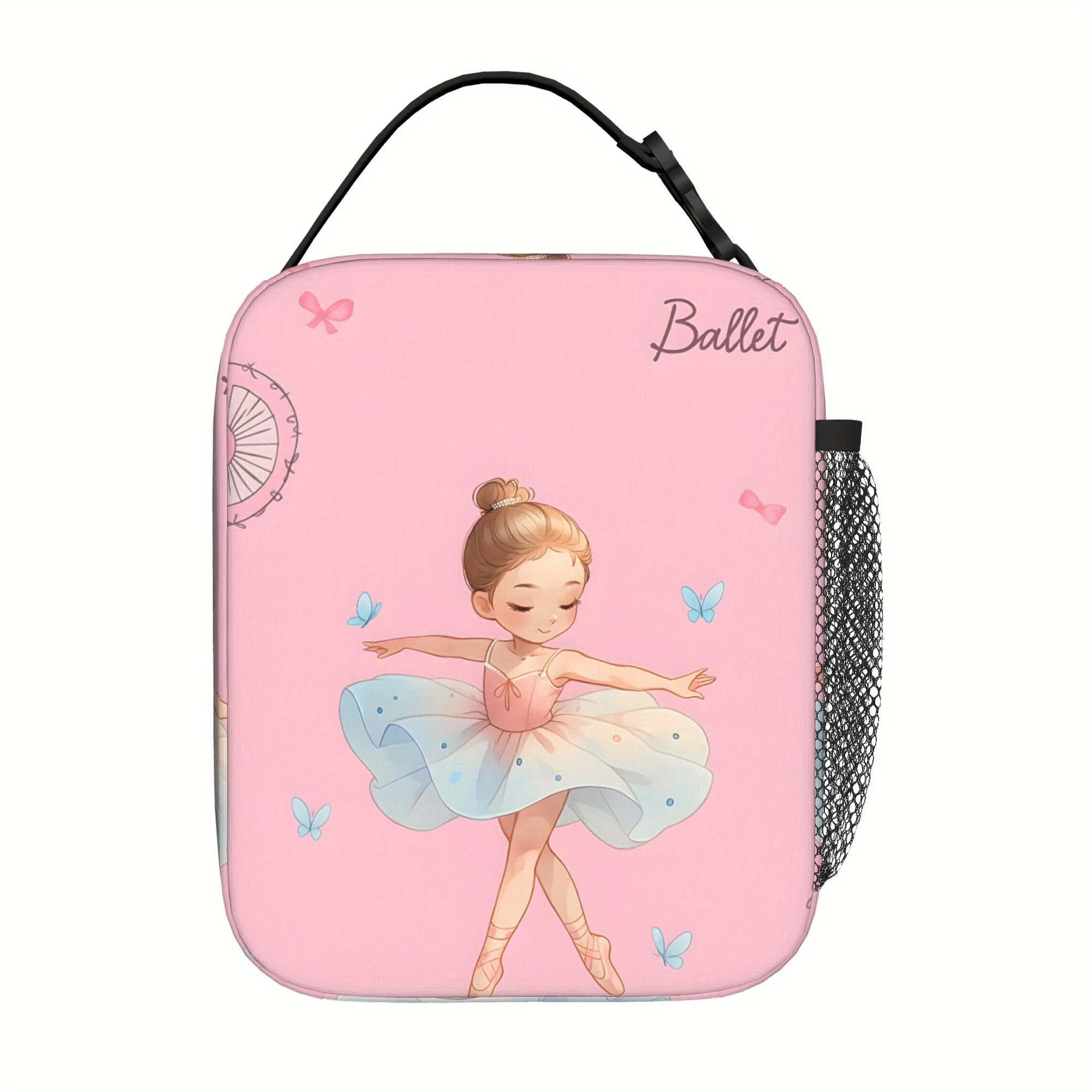 

Ballet-Themed Insulated Lunch Bag for Women Reusable, Non-Food Contact, Perfect for Work, Office, Picnic