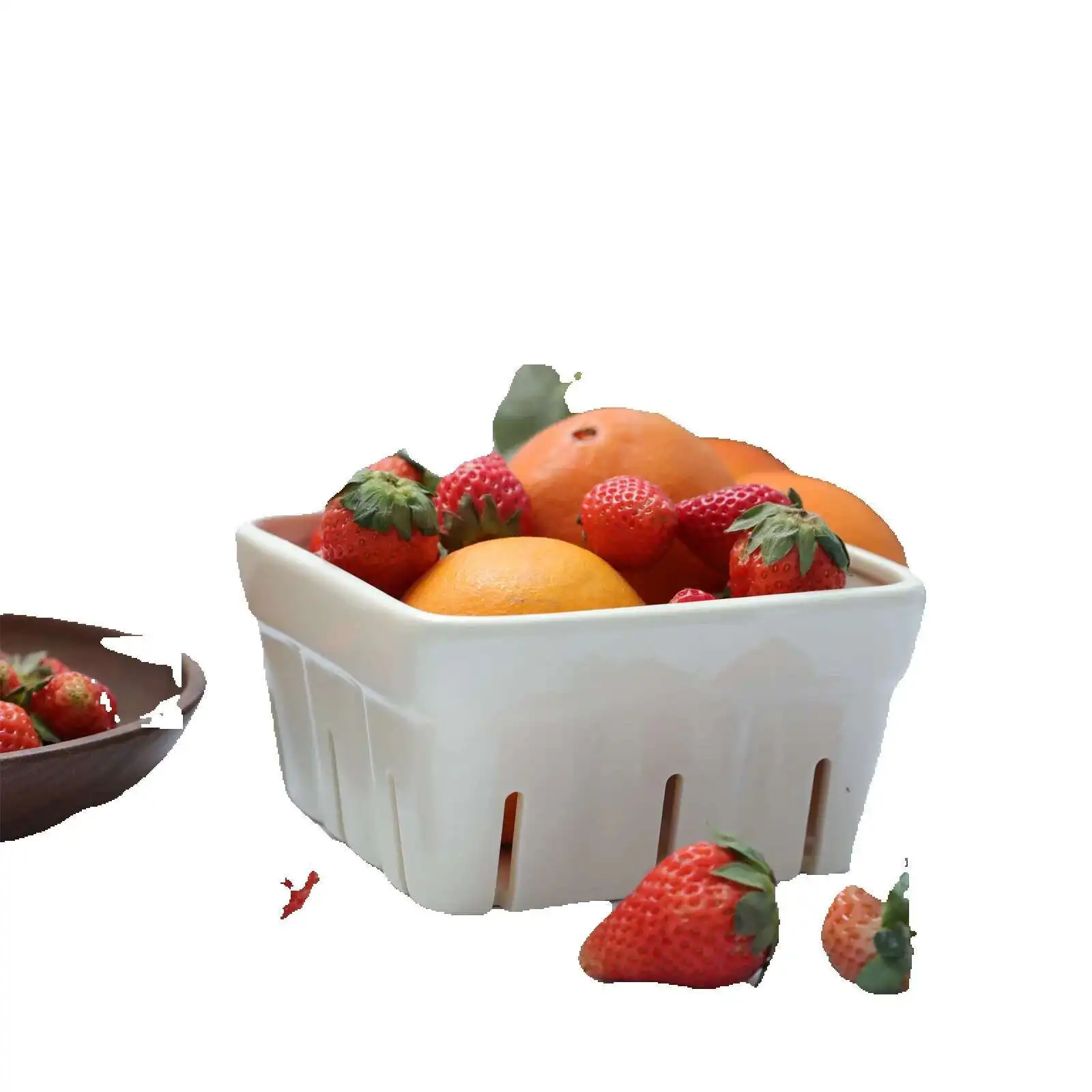 

Ceramic Berry Basket Fruit And Vegetable Filter Strawberry