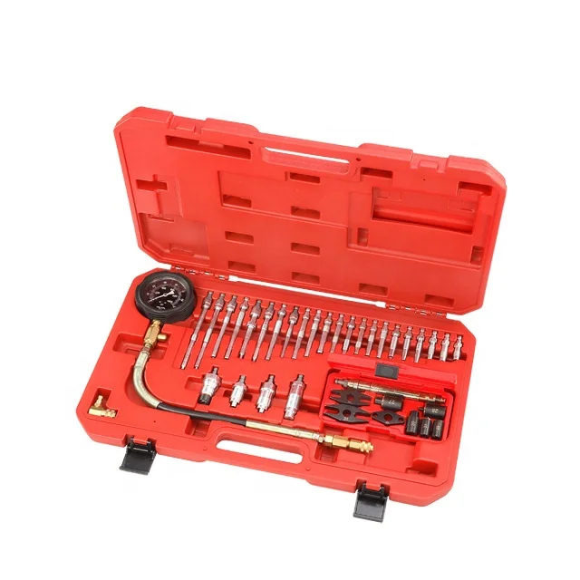 37-Piece Fuel Engine Tester Tool Set with Hydraulic Gauge Compression Tester 24-Month Warranty