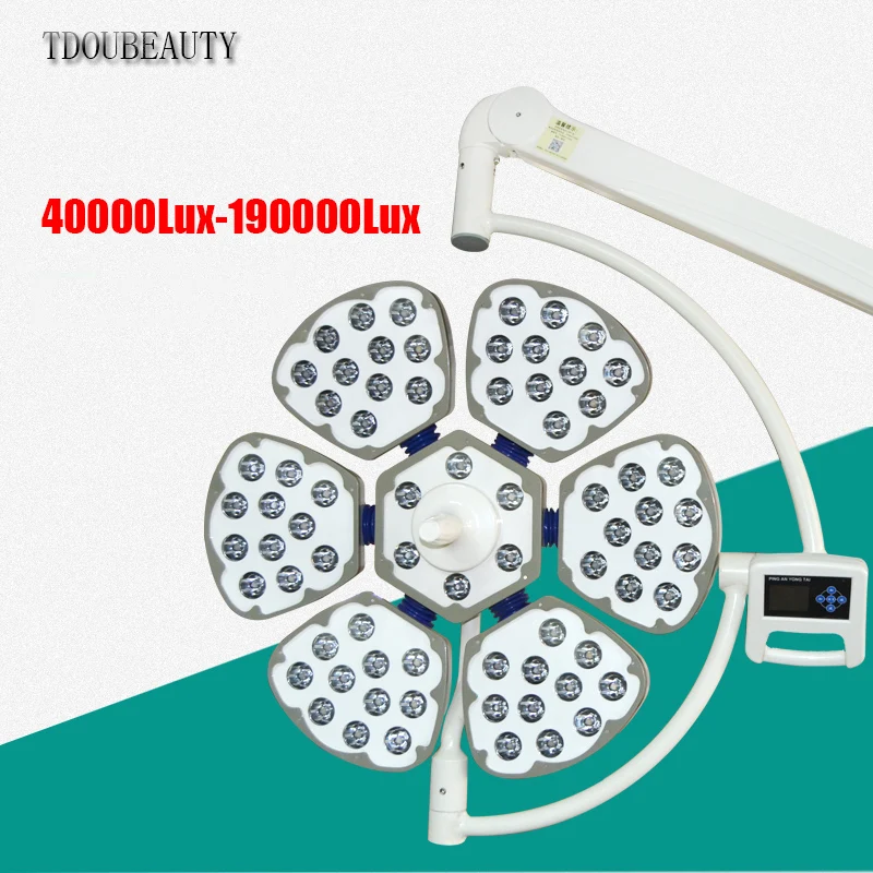Hospital Equipment Petal Type Single Head Ceiling Surgical LED Operating Light Pet Lamp For Outpatient Department Examination