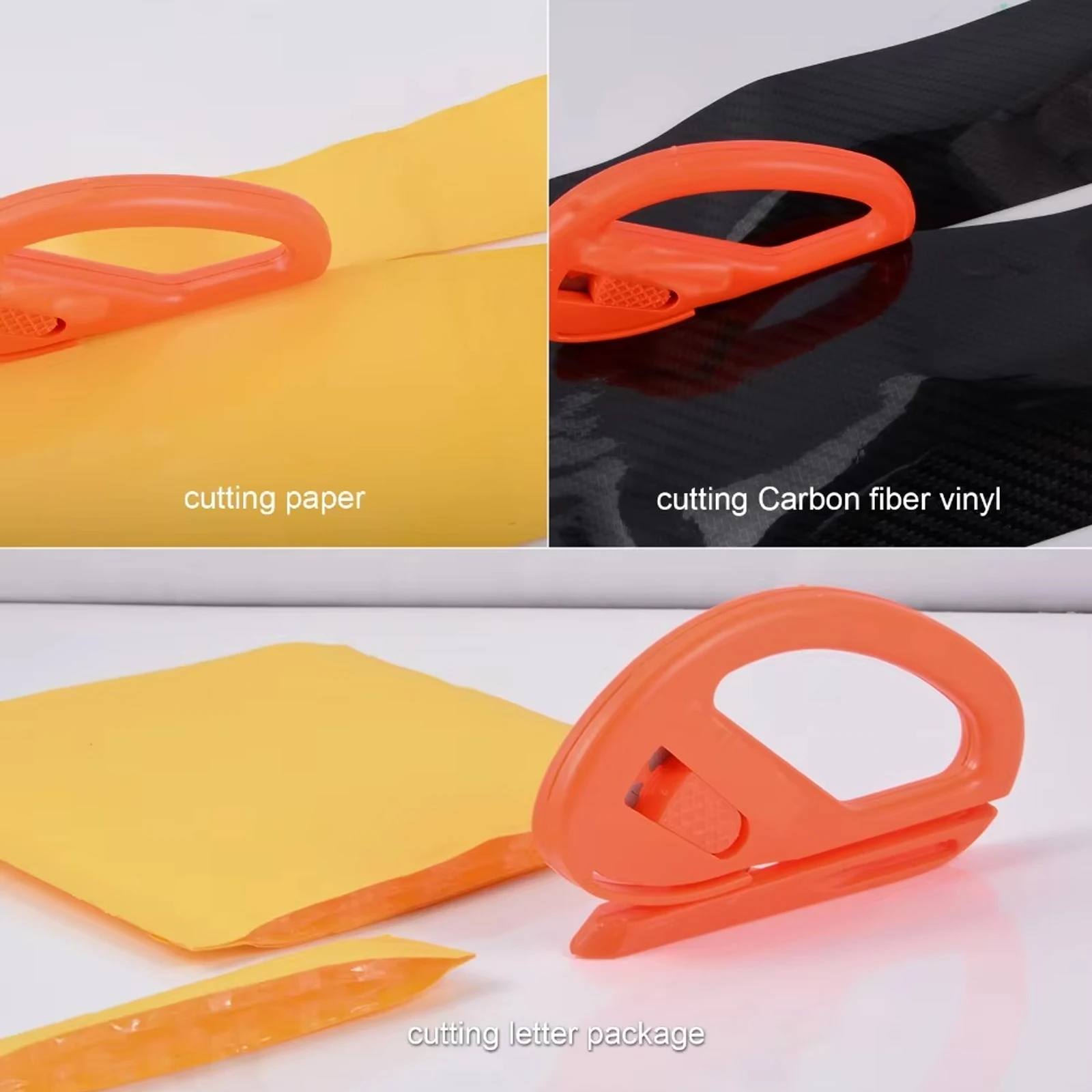 EHDIS 6pcs Cutter Adhesive Film Cutting Knife Safety Packaging Paper Backing Cutting Knife Carbon Fiber Cutting Knife