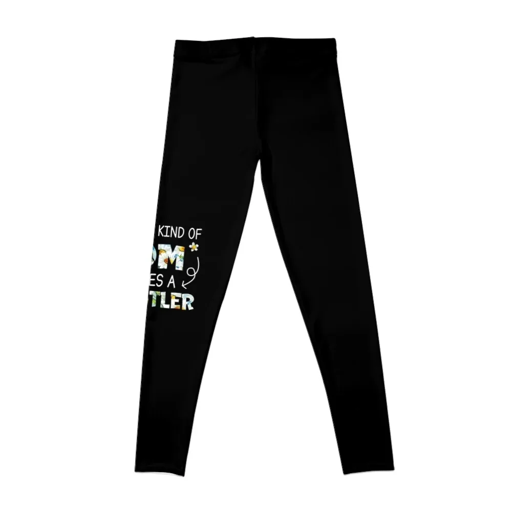 The best kind of mom raises a wrestler flower, Mothers day 2022 Leggings Women's gym sports tennis for Womens Leggings