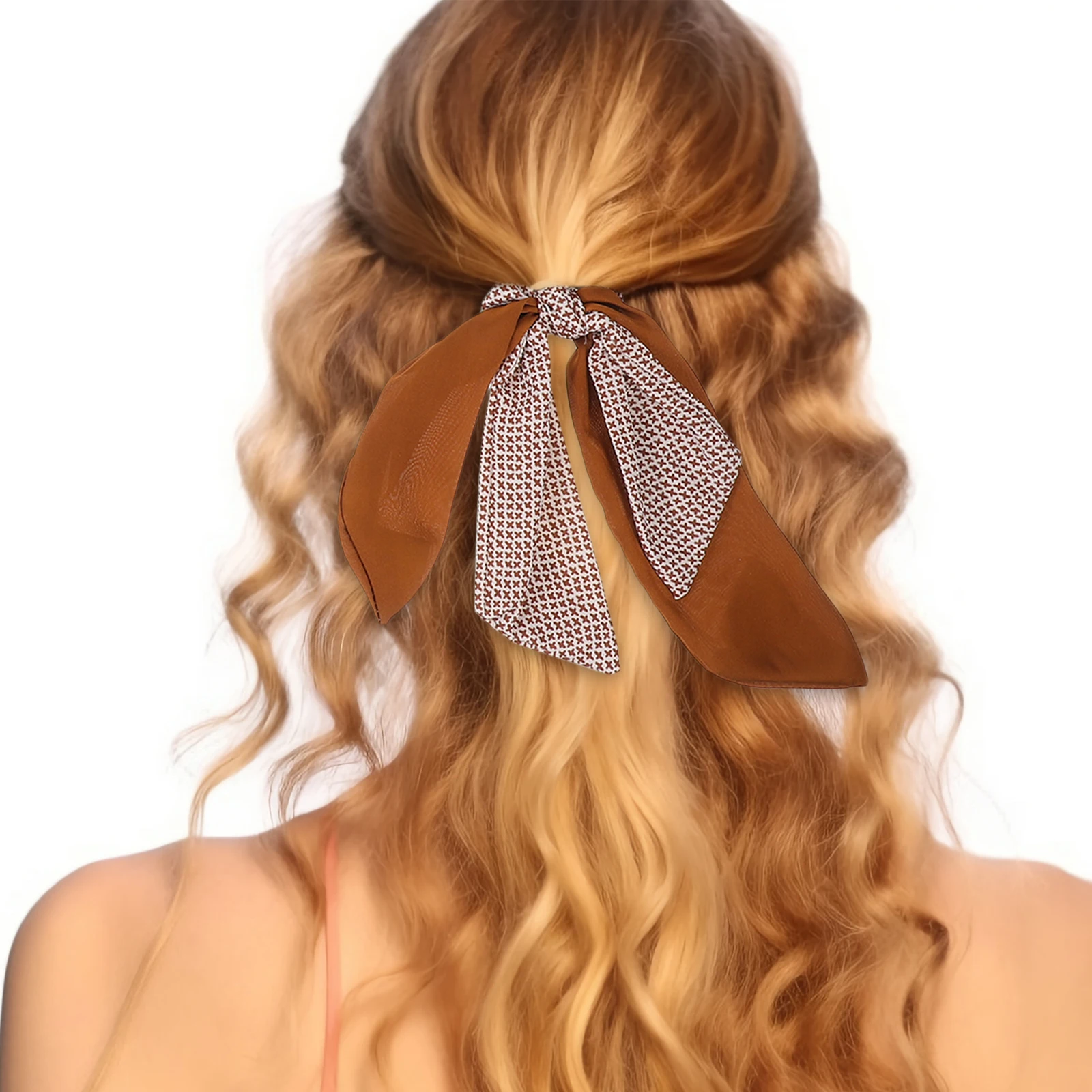 

6 Pcs Ribbon Hair Tie Accessories for Ponytail Holders Bands Bandana Ties Fabric with