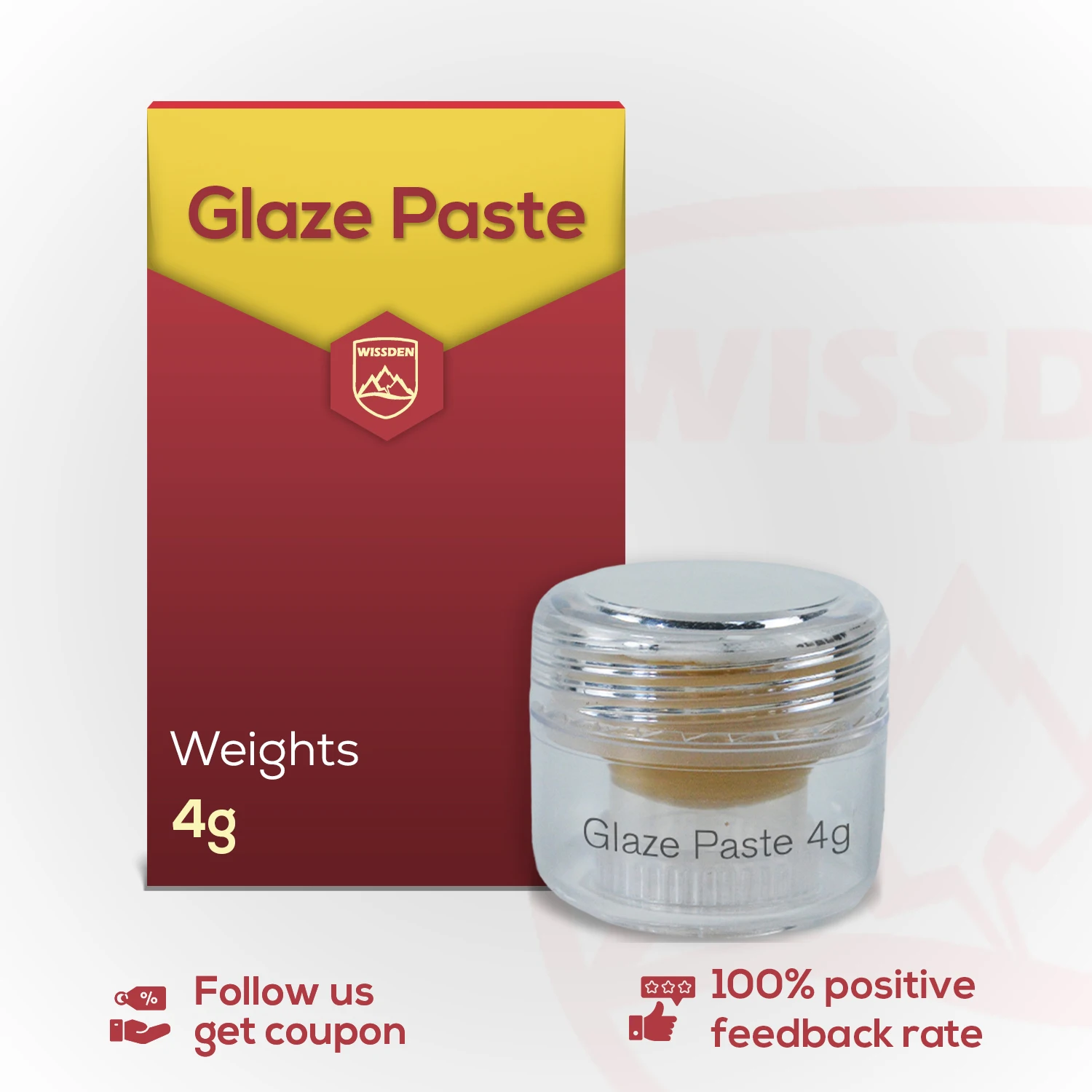 

Ceramic Power Glaze Paste 4g (1 Bottle) Dental Lab For Zirconia/Lithium Disilicate/Press ingots Staining Use