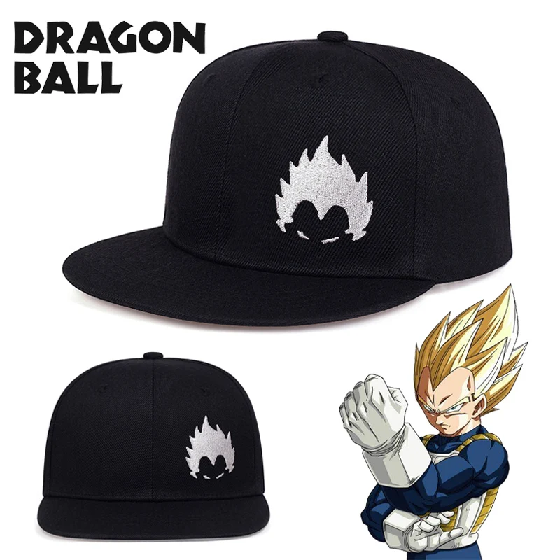 

Dragon Ball Vegeta Baseball Caps Men Women Snapback Hats Adjustable Sports Hip Hop Hats Trendy Embroidery Solid Color Cap Gifts