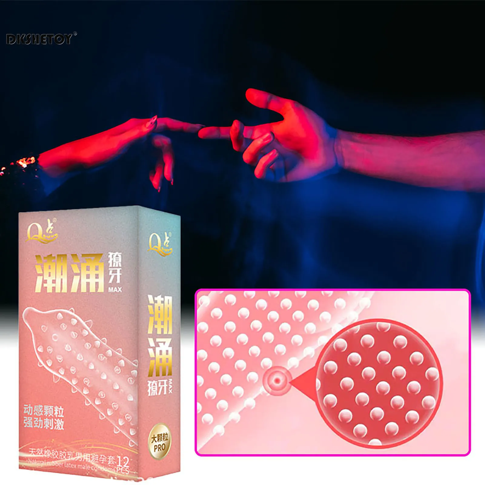 Dots Condoms for men delay ejaculation G spot dotted ribbed penis sleeve cock Natural latex Pleasure Condom sex toys adults 18+