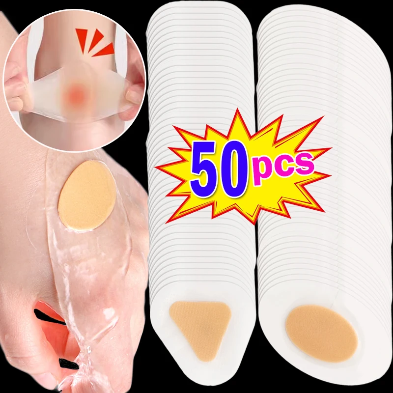 10-50PCS Silicone Gel Shoes Stickers Pain Relief Patch Liner High Heel Sticker Feet Care Adhesive Hydrocolloid Pads Cushions