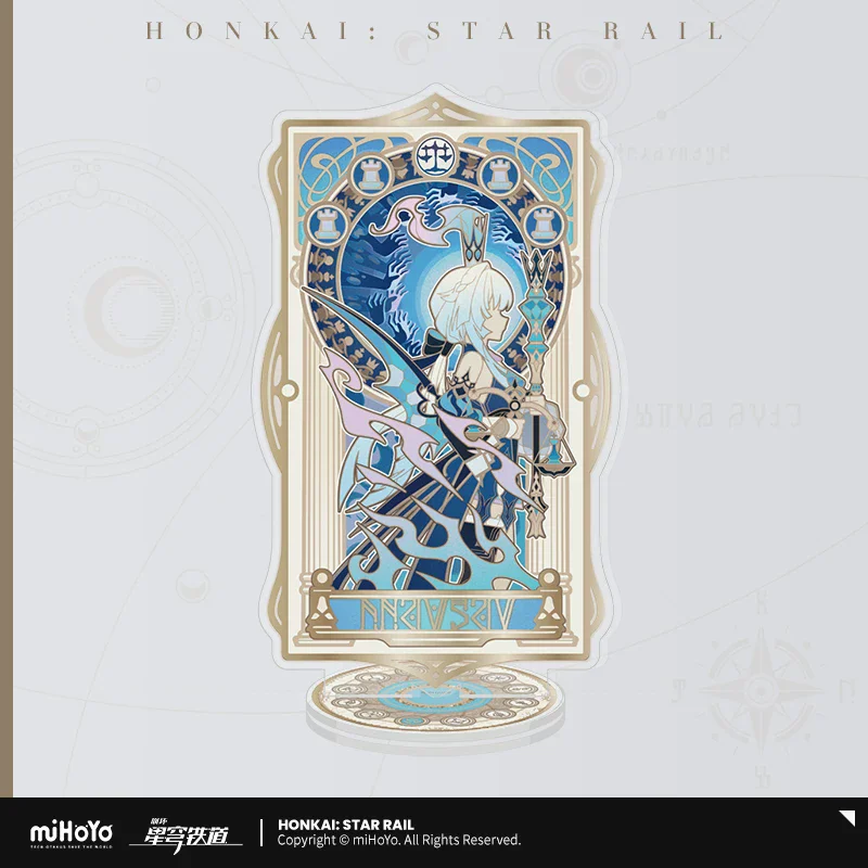Official Honkai Star Rail Gaming Merchandise Cartoon Characters Cosplay Aglaea Phainon Acrylic Rotating Display Stand