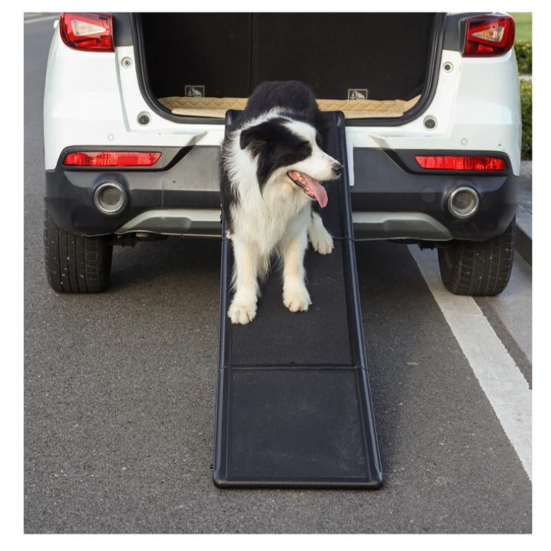 

Folding Pet Ramp Non Slip Dog Car Stairs PP Material Portable Climbing Ladder Dogs Vehicle Access Support Outdoor Pet Supplies