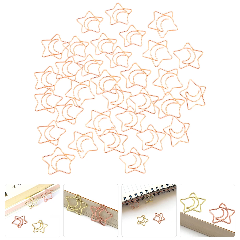 

100pcs Craft Clip Ornaments File Document Clips Office Book Reading Small Metal Paper Accessories Cute Decorative Stationery