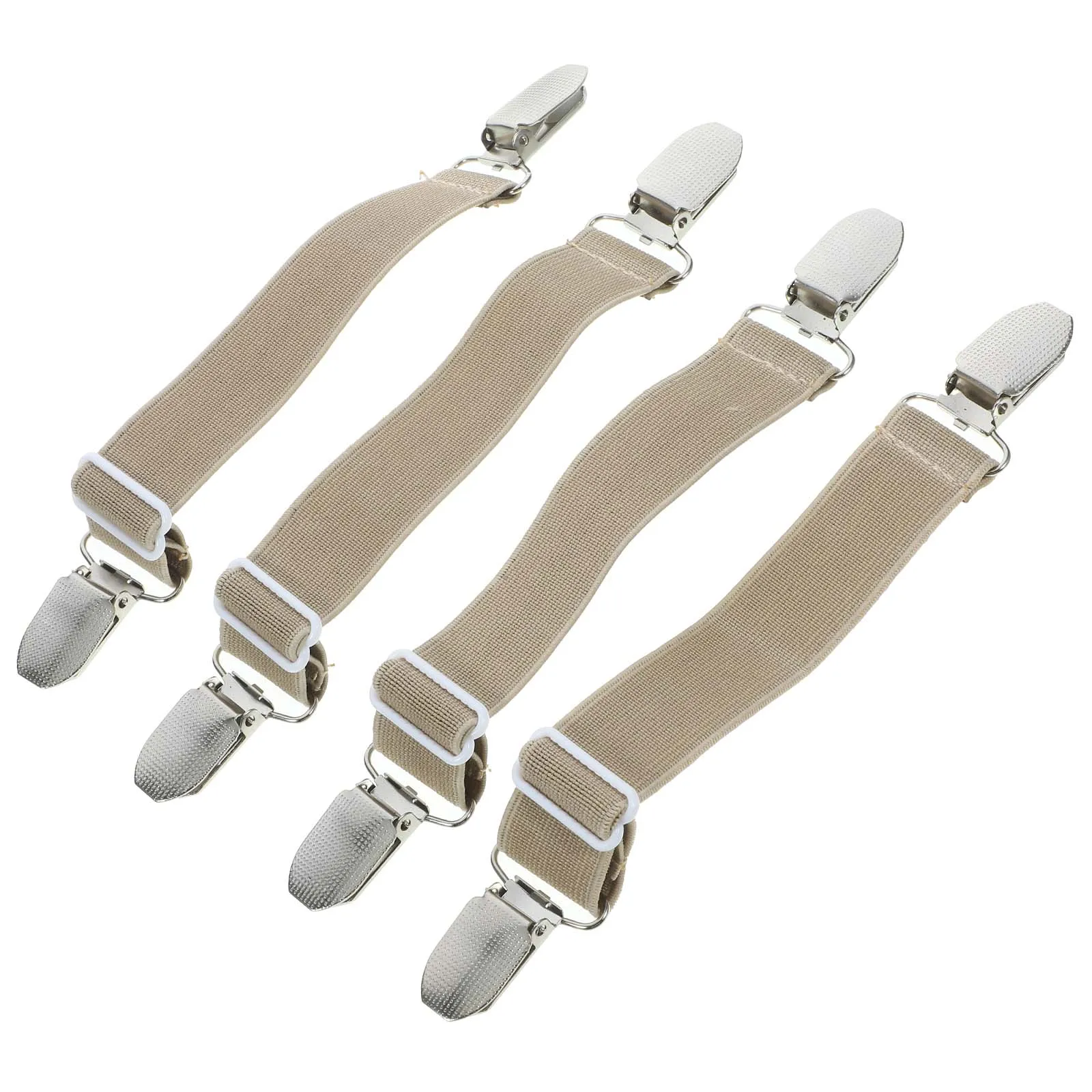 

4pcs Pants Cuffs Clips Adjustable Elastic Boot Straps Trouser Holders Windproof Snowproof Cycling Outdoor Activities Fasteners