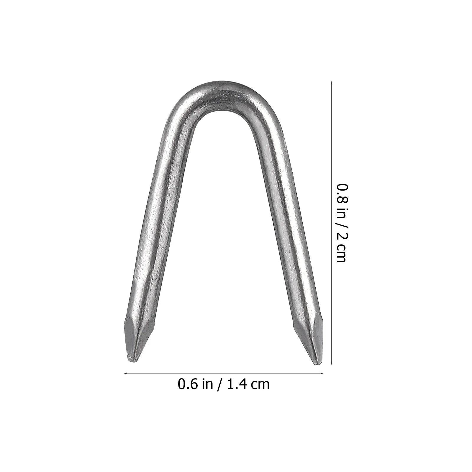 70 قطعة U على شكل المسامير الحديد السحابات المجلفن الثقيلة U ستابلز للخشب كابل المبارزة شبكة تحديد حديقة سياج #2