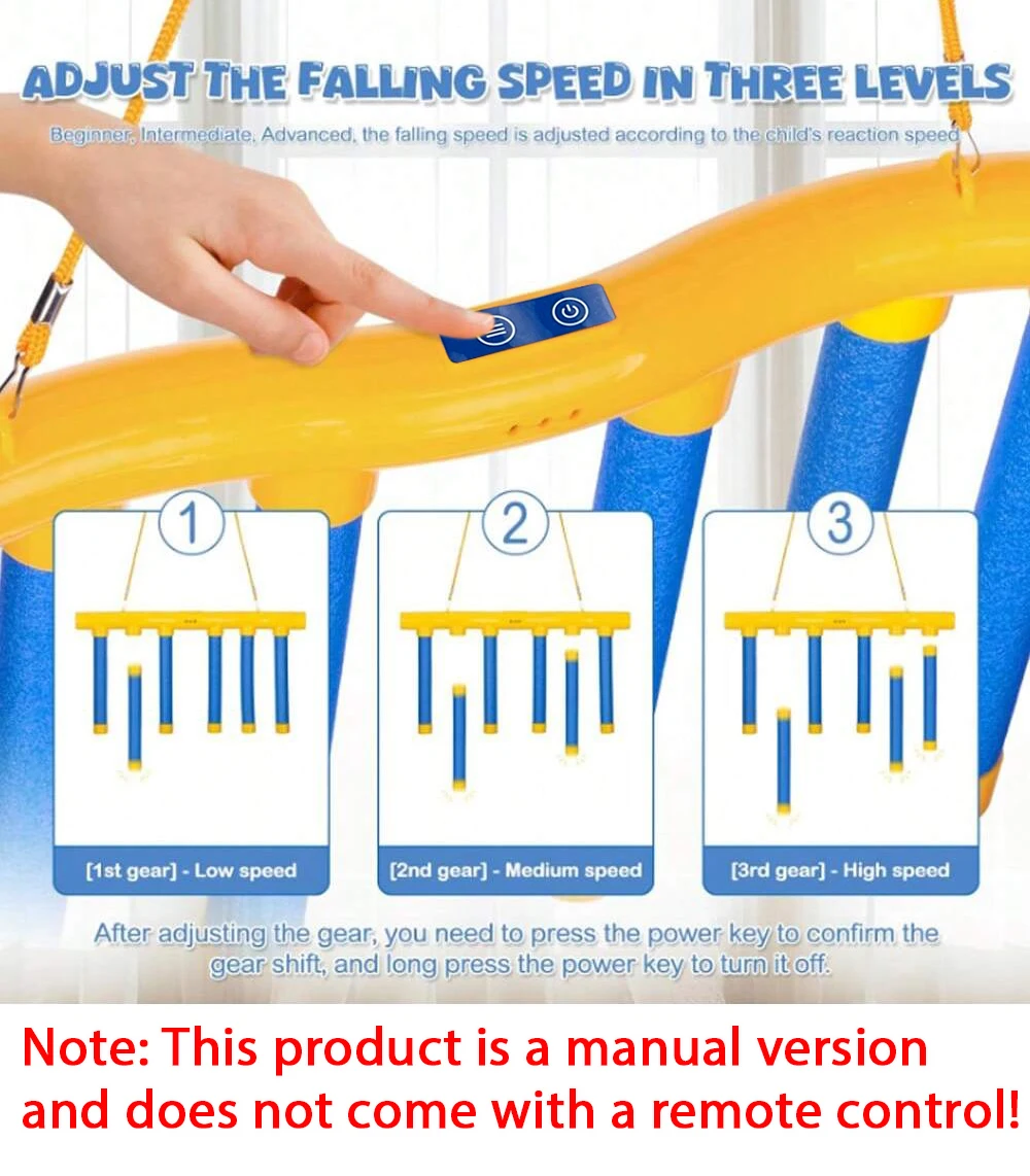 Challenge Falling Sticks Game Machine - Educatieve activiteit voor het trainen van reactievermogen Ouder-kind familiefeestspeelgoed