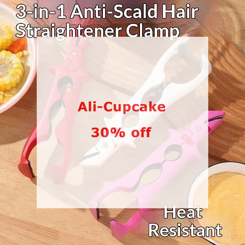 Upgraded Three-in-One Anti-Scald Clip, Kitchen Silicone Clamp, Non-Slip Bowl Tongs, Household Plate Lifter 1PC