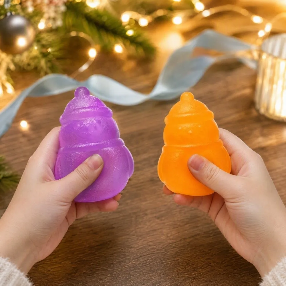 Elk/Santa Claus/Snowman Christmas Squeezed Cube Super Soft Realistic Non Rebound Fidget Comfortable Anxiety Relief