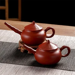 120cc China Yixing Teapot Zisha Xishi Tea Pot Handmade Kettle Purple Clay Suit Tieguanyin Puer Kettle Tea Table Decoration