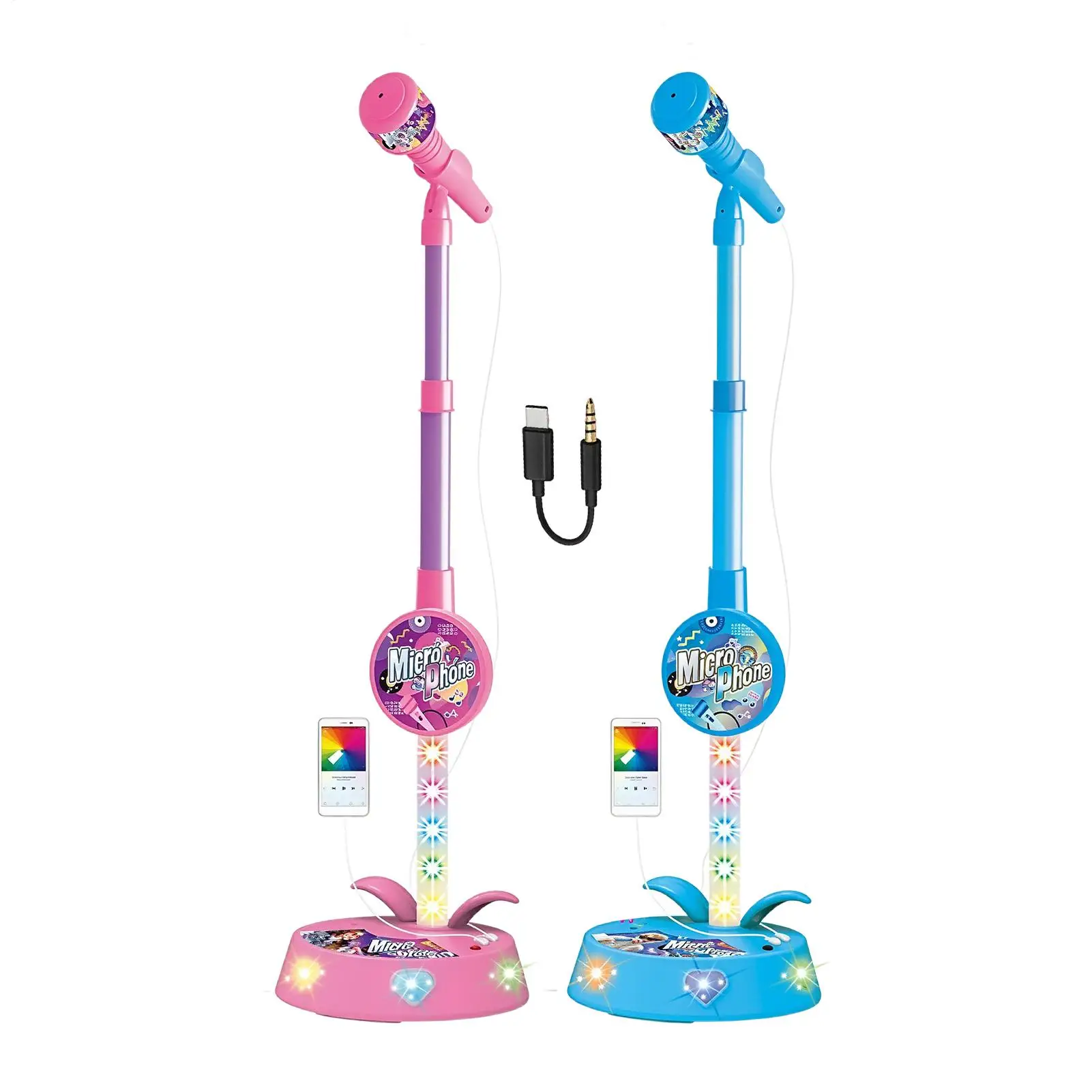 microphone-for-kids-with-stand-wireless-adjustable-height-portable-toys-kids-karaoke-sing-music-microphone-for-classroom-travel