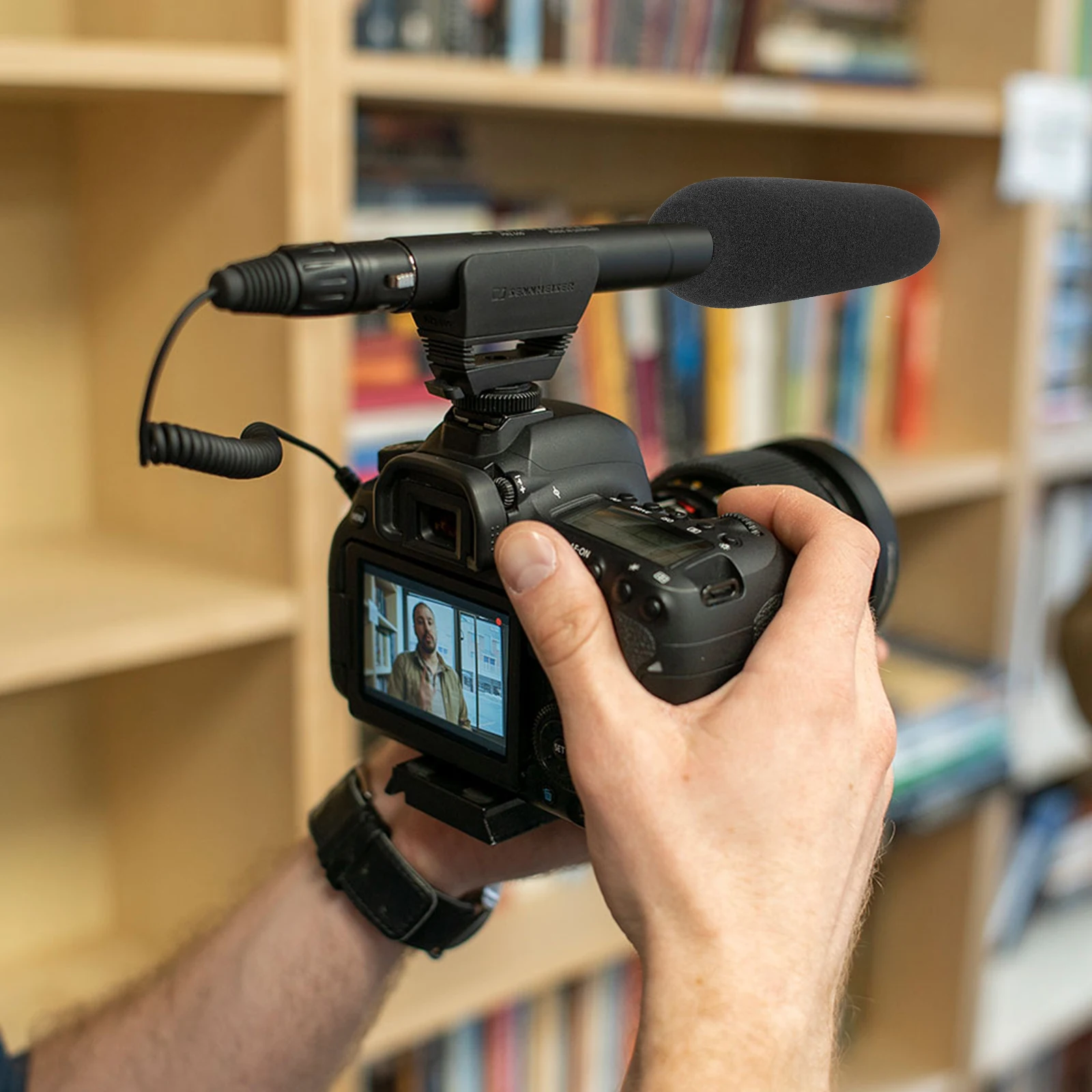 Geekria for Creators フォームウインドスクリーン、直径 3/4 インチ (2 CM) マイク用、アンチポップフォームカバー、マイクウインドカバー