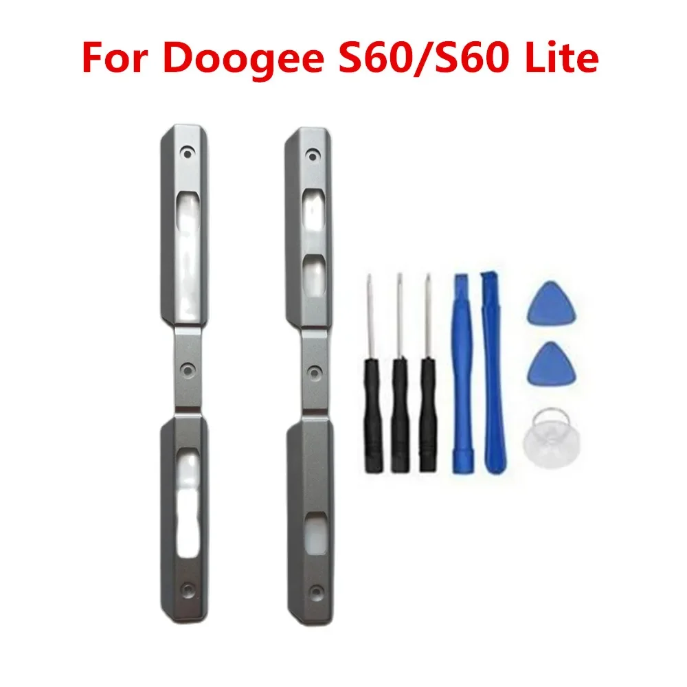 

Pop Original Doogee S60 Middle Side Metal Frame Housings Cover Middle For Doogee S60 Lite Phone Repair Accessories Parts+Tools