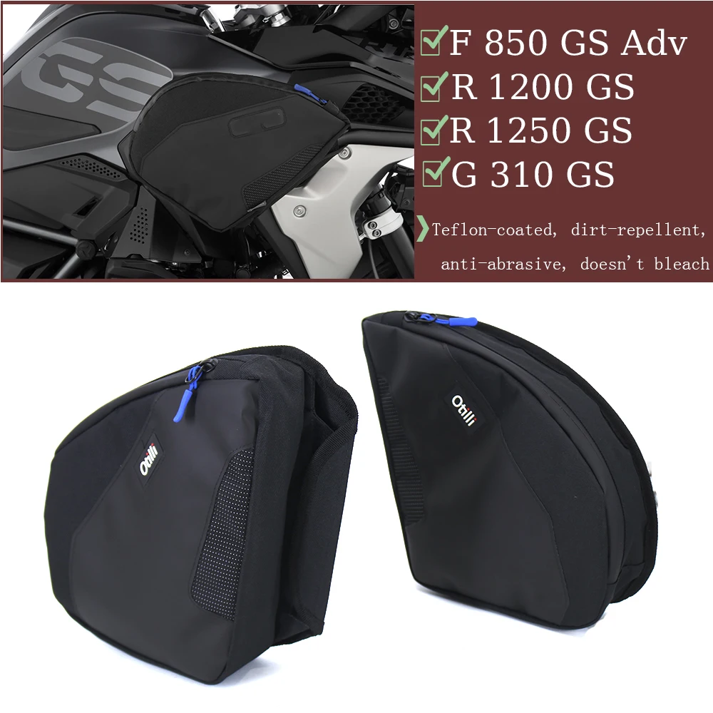 Motocicleta g310gs f850gs adv quadro barras de acidente à prova dwaterproof água saco original amortecedor ferramenta reparo colocação saco para bmw r1200gs r1250gs