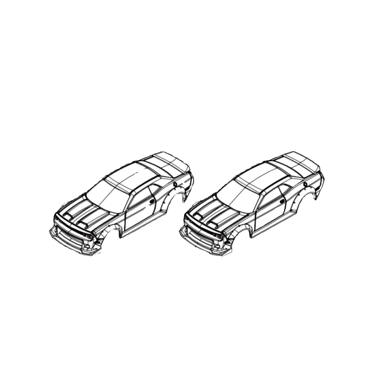 TURBO RACING 1:76 C75 RC Mini Full Scale Flat Sports Car parti originali Axle Gear Housing Wheel Link Spring Steering Components