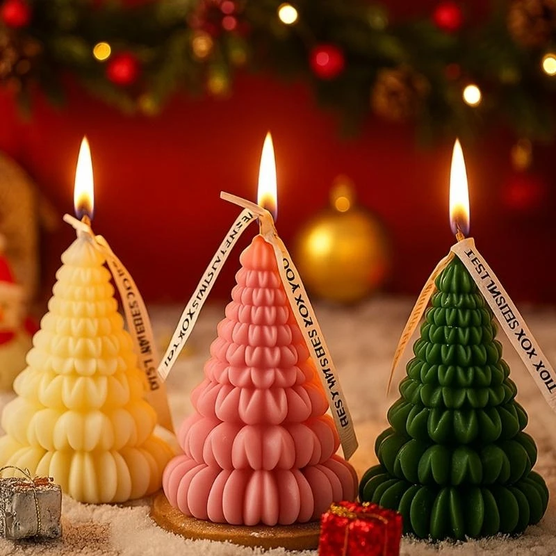 H7EB Detailed Silicone Mold For Creating Miniature Holiday Themed Tree Decors