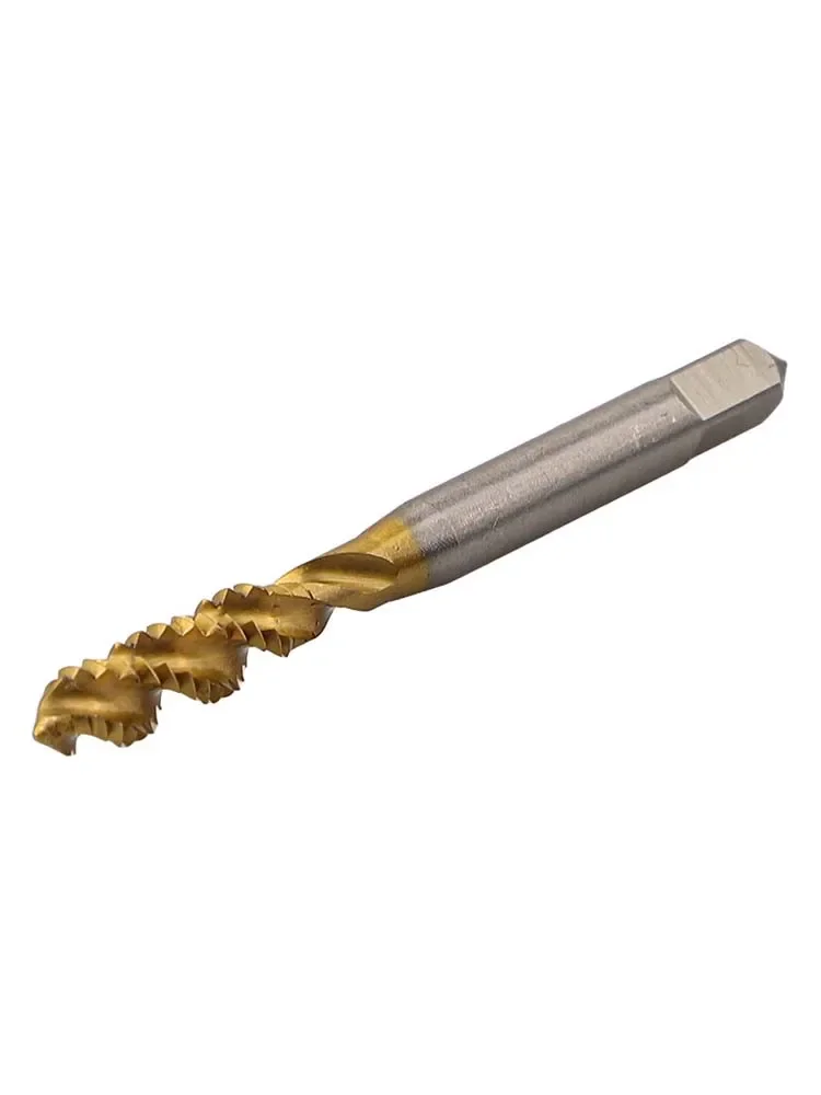 Long Service Life Spiral Flute Thread Tap Clear Threads Heat Resistance Spiral Groove Design Upward Chip Removal