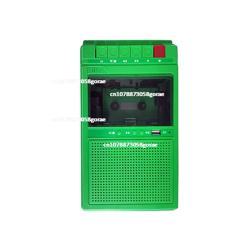 Portable retro external recorder, tape player, bluetooth TF card, U disk player, transcription cassette machine, repeater