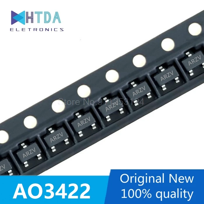 100pcs/lot AO3422 3422 MOS SOT23 AR** In Stock