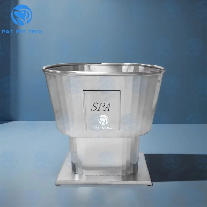

2026 PAT PET Pet Supplies Dog Grooming Tub Pet Spa Bath Stainless Steel Dog Bathing Tub
