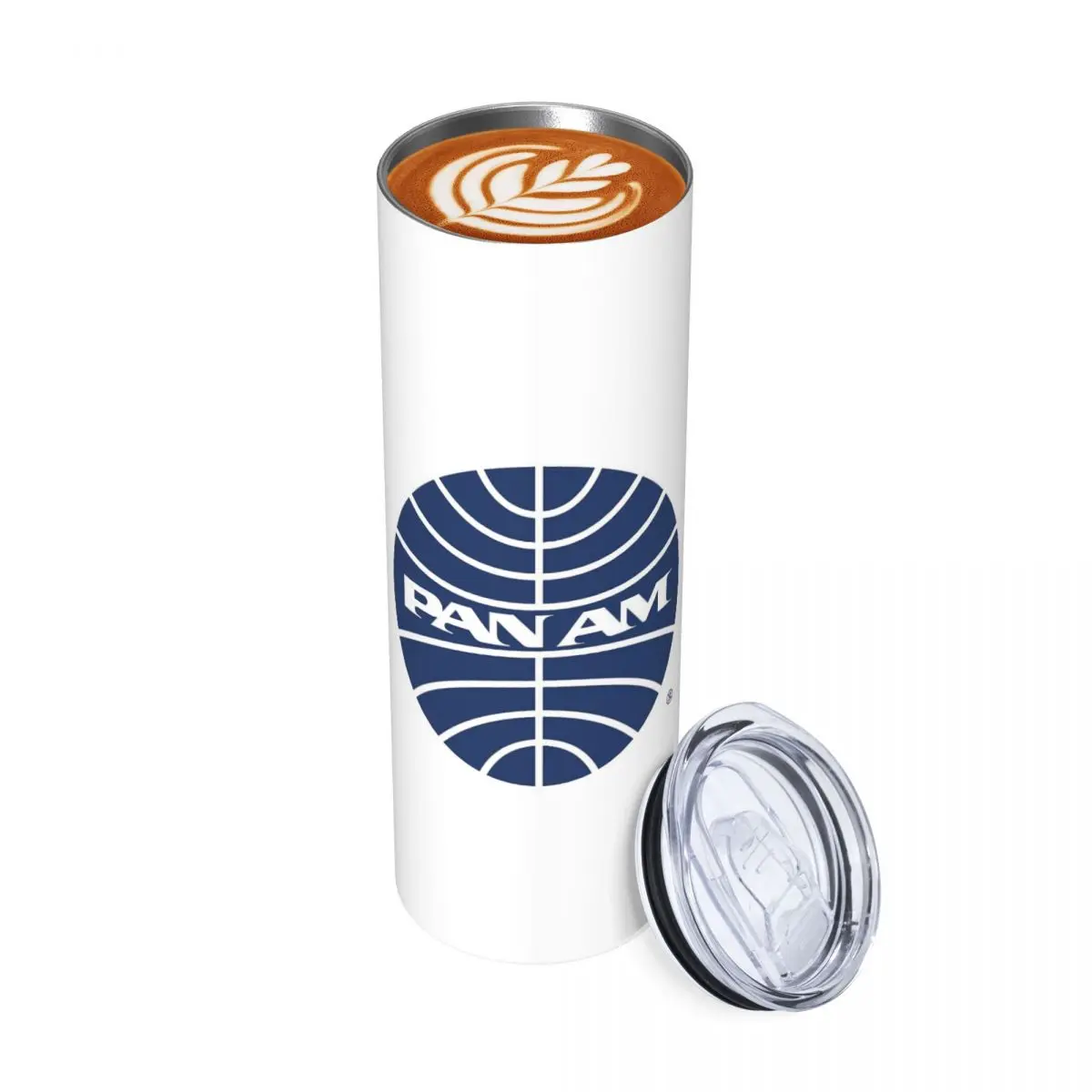 

Pan Am Mid 1950s Globe Inverted Stainless Steel Tumbler Vacuum Insulated Mug Thermal Cold Cups Straws With Lid 20oz