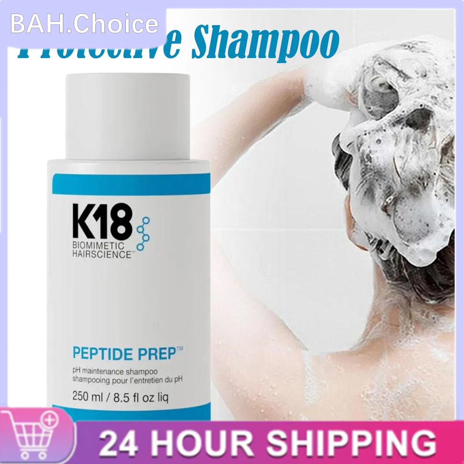 250ml K18 Shampoo & Leave-In Molecular Repair Hair Keratin Restore Soft Hair Deep Clean Shampoo Oil Control Permanent Hair Care