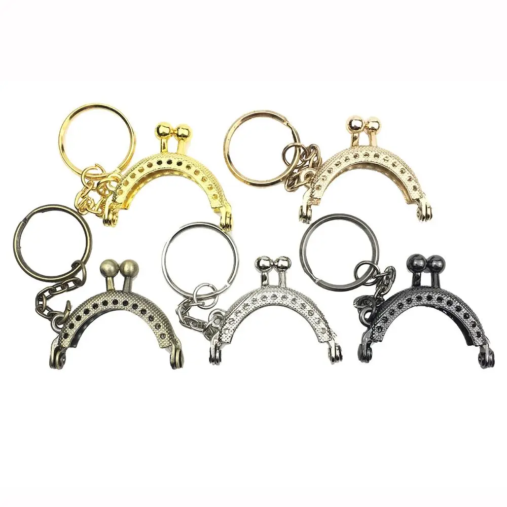 Mini Metal Purse Frame Kiss Clasp Bag Hardware Vintage Bag Kiss Clasp Lock Bag Clasps DIY Craft